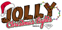 Jolly Christmas Lights Logo