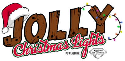 Jolly Christmas Lights Logo